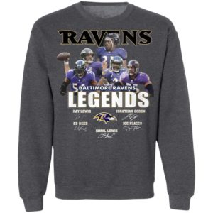 The Legends Baltimore Ravens Players Signatures Shirt