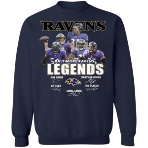 The Legends Baltimore Ravens Players Signatures Shirt