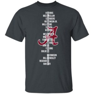 The Alabama Crimson Tide Name Players 2021 Shirt