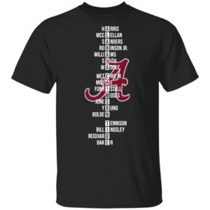 The Alabama Crimson Tide Name Players 2021 Shirt