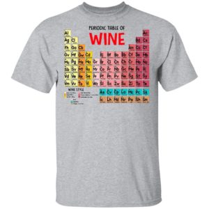 The Chemistry Periodic Table Of Wine Shirt