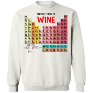 The Chemistry Periodic Table Of Wine Shirt