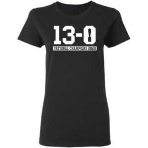 13-0 Alabama National Champions 2020 shirt