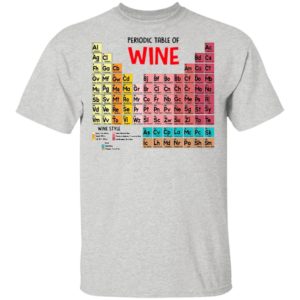 The Chemistry Periodic Table Of Wine Shirt