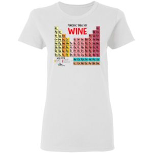 The Chemistry Periodic Table Of Wine Shirt