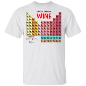 The Chemistry Periodic Table Of Wine Shirt