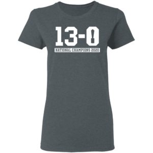 13-0 Alabama National Champions 2020 shirt