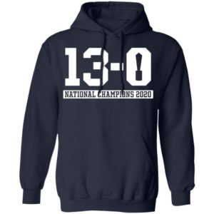 13-0 Alabama National Champions 2020 shirt