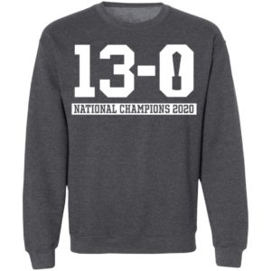 13-0 Alabama National Champions 2020 shirt