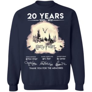 20 Years 2001 2021 Harry Potter Thank You For The Memories Shirt