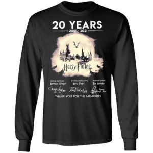 20 Years 2001 2021 Harry Potter Thank You For The Memories Shirt