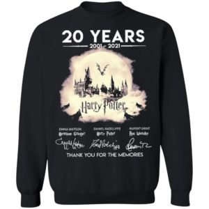 20 Years 2001 2021 Harry Potter Thank You For The Memories Shirt