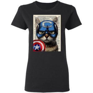 Cat Captain America Shirt