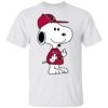 Snoopy Alabama Crimson Tide NCAA Double Middle Fingers Fck You Shirt