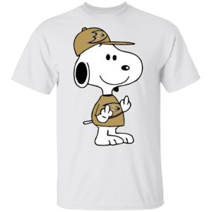 Snoopy Anaheim Ducks NHL Double Middle Fingers Fck You Shirt