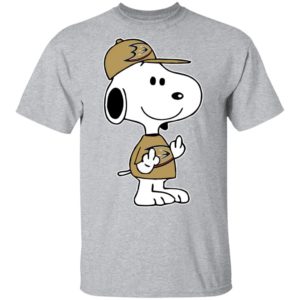 Snoopy Anaheim Ducks NHL Double Middle Fingers Fck You Shirt