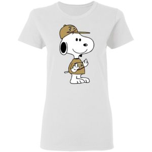 Snoopy Anaheim Ducks NHL Double Middle Fingers Fck You Shirt