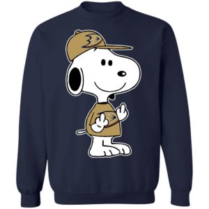 Snoopy Anaheim Ducks NHL Double Middle Fingers Fck You Shirt