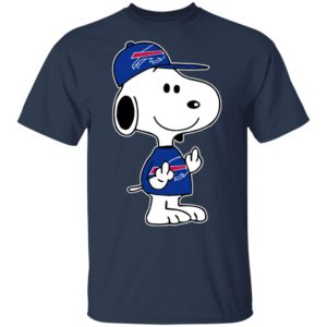 Snoopy Buffalo Bills NFL Double Middle Fingers Fck You Shirt