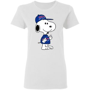 Snoopy Buffalo Bills NFL Double Middle Fingers Fck You Shirt