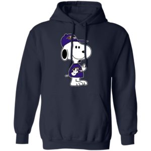 Snoopy Baltimore Ravens NFL Double Middle Fingers Fck You Shirt