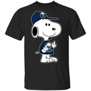 Snoopy Buffalo Sabres NHL Double Middle Fingers Fck You Shirt