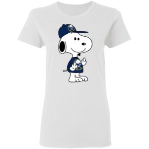 Snoopy Buffalo Sabres NHL Double Middle Fingers Fck You Shirt