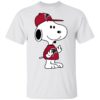 Snoopy Atlanta Hawks NBA Double Middle Fingers Fck You Shirt