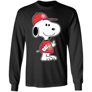 Snoopy Atlanta Hawks NBA Double Middle Fingers Fck You Shirt
