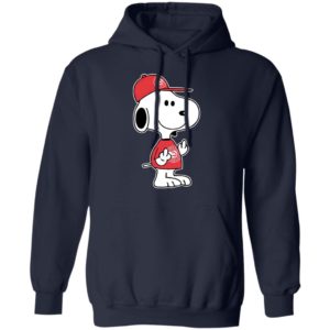 Snoopy Atlanta Hawks NBA Double Middle Fingers Fck You Shirt
