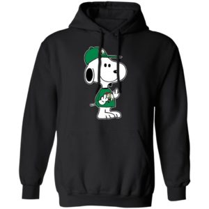 Snoopy Boston Celtics NBA Double Middle Fingers Fck You Shirt