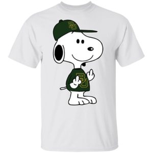 Snoopy Baylor Bears NCAA Double Middle Fingers Fck You Shirt