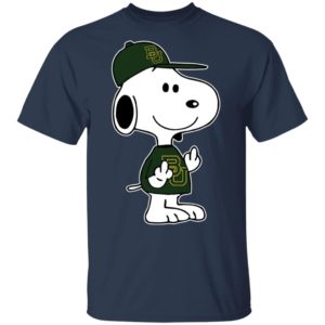 Snoopy Baylor Bears NCAA Double Middle Fingers Fck You Shirt