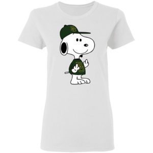 Snoopy Baylor Bears NCAA Double Middle Fingers Fck You Shirt
