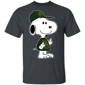 Snoopy Baylor Bears NCAA Double Middle Fingers Fck You Shirt