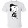 Snoopy Boston Celtics NBA Double Middle Fingers Fck You Shirt