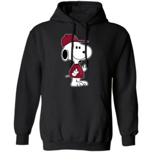 Snoopy Alabama Crimson Tide NCAA Double Middle Fingers Fck You Shirt
