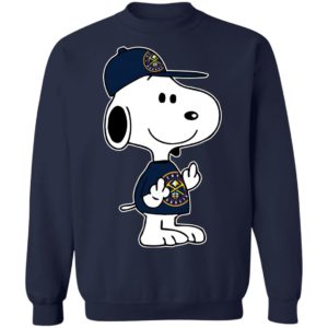 Snoopy Denver Nuggets NBA Double Middle Fingers Fck You Shirt