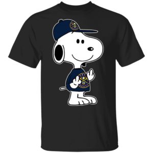 Snoopy Denver Nuggets NBA Double Middle Fingers Fck You Shirt