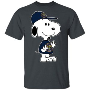 Snoopy Denver Nuggets NBA Double Middle Fingers Fck You Shirt
