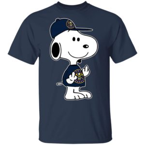 Snoopy Denver Nuggets NBA Double Middle Fingers Fck You Shirt