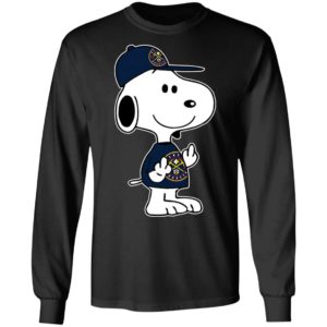 Snoopy Denver Nuggets NBA Double Middle Fingers Fck You Shirt