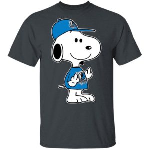 Snoopy Dallas Mavericks NBA Double Middle Fingers Fck You Shirt