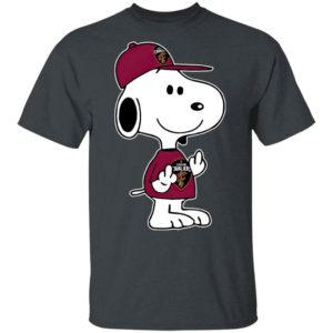 Snoopy Cleveland Cavaliers NBA Double Middle Fingers Fck You Shirt