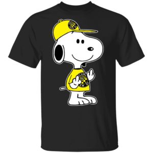 Snoopy Columbus Crew SC MLS Double Middle Fingers Fck You Shirt