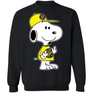 Snoopy Columbus Crew SC MLS Double Middle Fingers Fck You Shirt