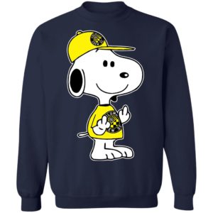 Snoopy Columbus Crew SC MLS Double Middle Fingers Fck You Shirt
