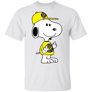 Snoopy Columbus Crew SC MLS Double Middle Fingers Fck You Shirt