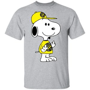Snoopy Columbus Crew SC MLS Double Middle Fingers Fck You Shirt