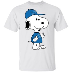 Snoopy Detroit Lions NFL Double Middle Fingers Fck You Shirt